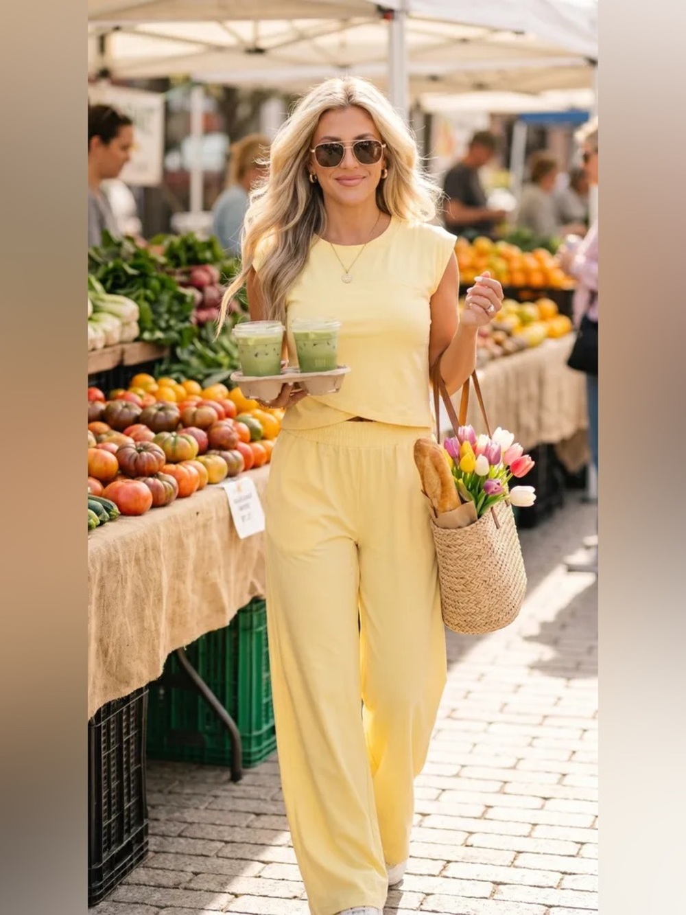 Demi butter yellow lounge set